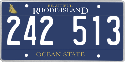 RI license plate 242513
