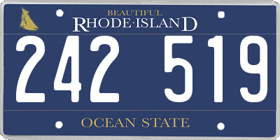 RI license plate 242519