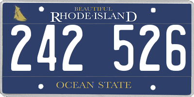 RI license plate 242526