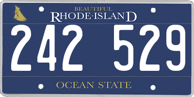 RI license plate 242529