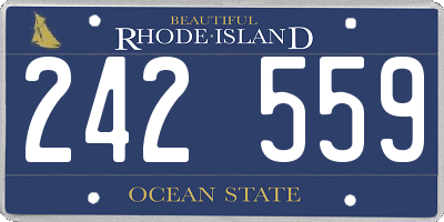 RI license plate 242559