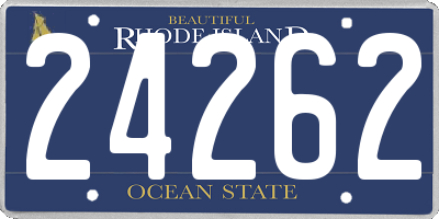 RI license plate 24262