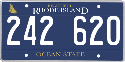RI license plate 242620