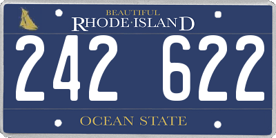 RI license plate 242622