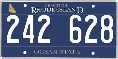 RI license plate 242628