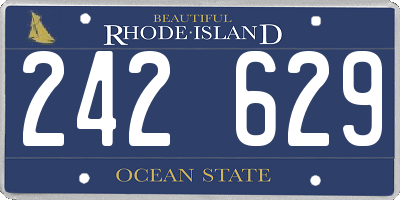 RI license plate 242629