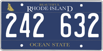 RI license plate 242632