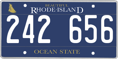 RI license plate 242656