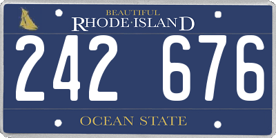 RI license plate 242676