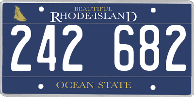RI license plate 242682