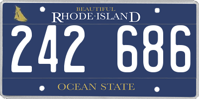 RI license plate 242686