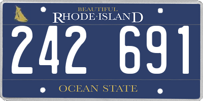 RI license plate 242691