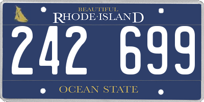 RI license plate 242699