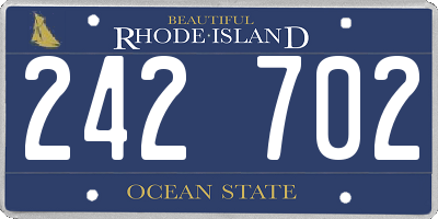 RI license plate 242702