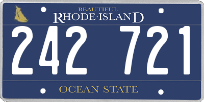 RI license plate 242721