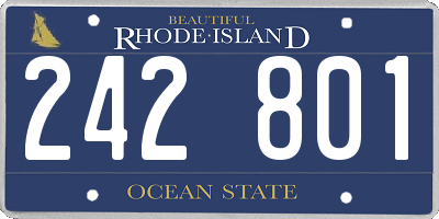 RI license plate 242801