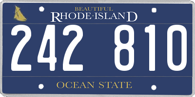 RI license plate 242810