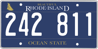 RI license plate 242811