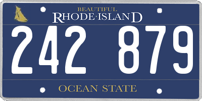 RI license plate 242879