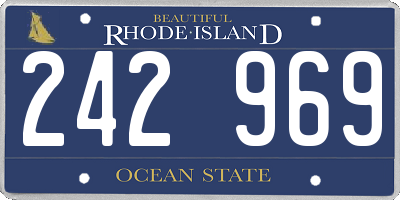 RI license plate 242969