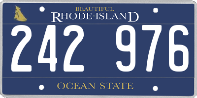 RI license plate 242976