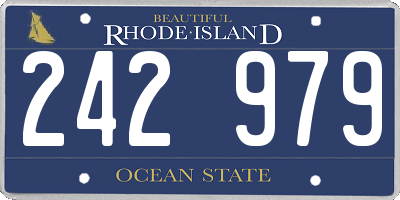RI license plate 242979