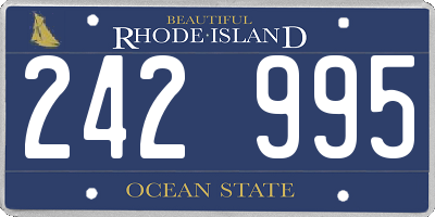 RI license plate 242995