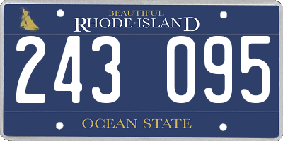 RI license plate 243095