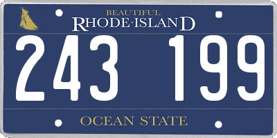 RI license plate 243199