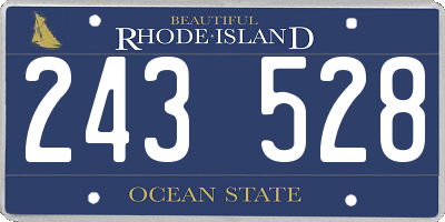 RI license plate 243528