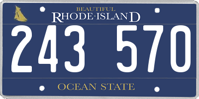 RI license plate 243570