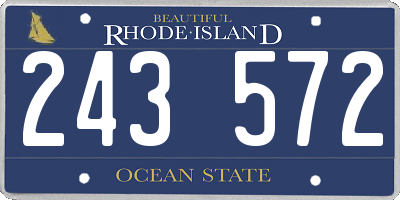 RI license plate 243572