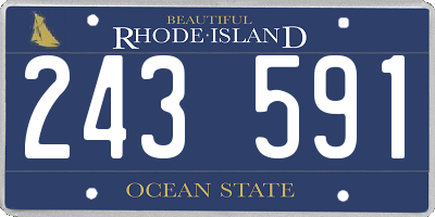 RI license plate 243591