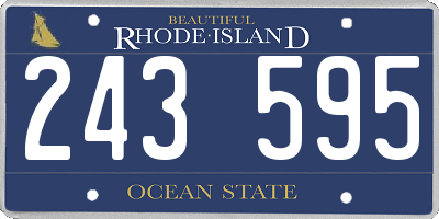 RI license plate 243595