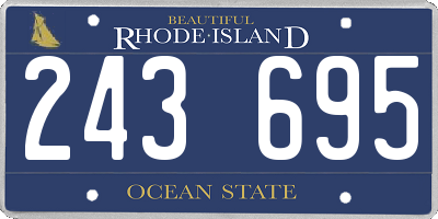 RI license plate 243695
