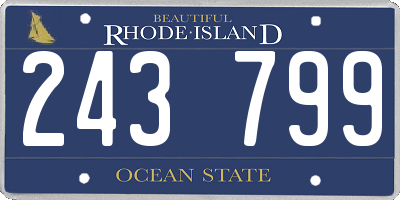 RI license plate 243799