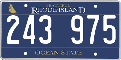RI license plate 243975