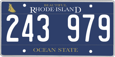 RI license plate 243979