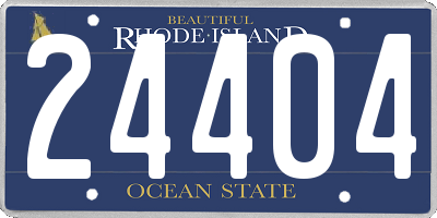 RI license plate 24404