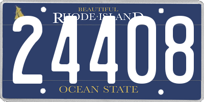 RI license plate 24408