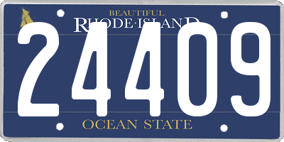RI license plate 24409