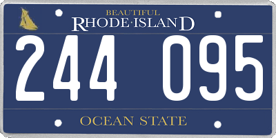 RI license plate 244095