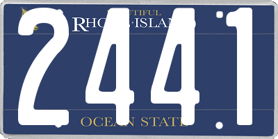 RI license plate 2441