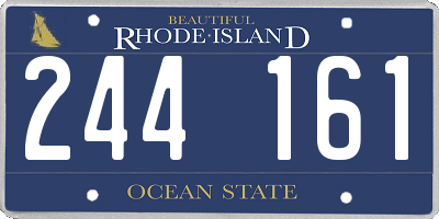 RI license plate 244161