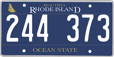 RI license plate 244373