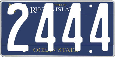 RI license plate 2444