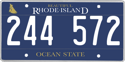 RI license plate 244572