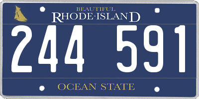 RI license plate 244591