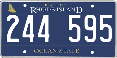 RI license plate 244595
