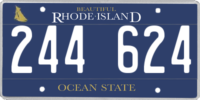 RI license plate 244624